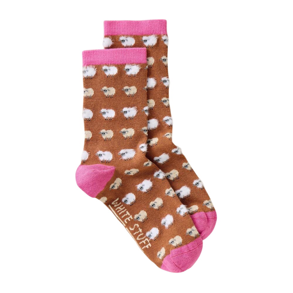 White Stuff Fluffy Sheep Ankle Socks